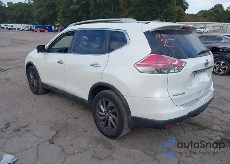 2016 Nissan Rogue Sl из США, поврежденный, VIN 5N1AT2MT0GC780873